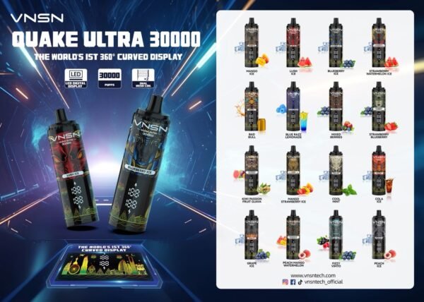 VNSN Quake Ultra 30K Puffs 5% Nicotine Vape