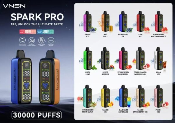 VNSN Spark Pro 30K Puffs 5% Nicotine Vape