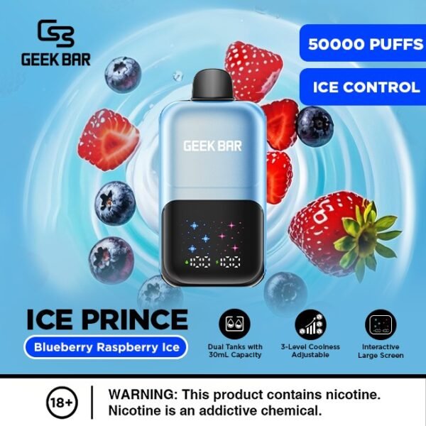 GEEK BAR Ice Prince 50K Puffs 5%Nicotine Vape.