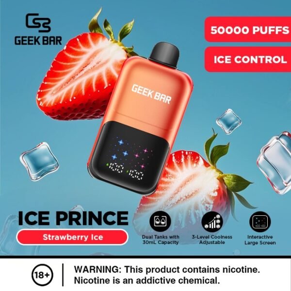 GEEK BAR Ice Prince 50K Puffs 5%Nicotine Vape.