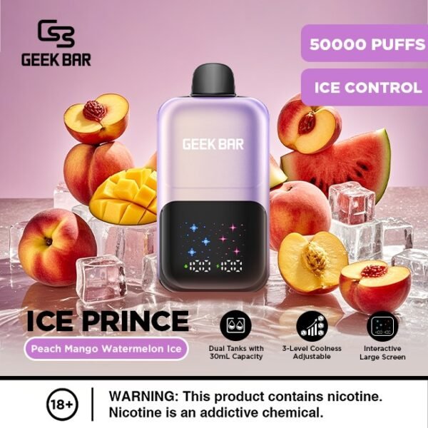 GEEK BAR Ice Prince 50K Puffs 5%Nicotine Vape.