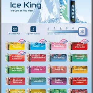 Elfbar ice King 30K Puffs 5%Nicotine Vape.