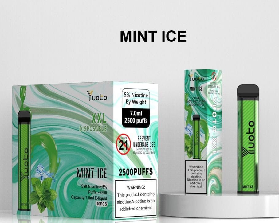 YOUTO XXL 2500 Puffs, 5%Nicotine, Disposable Vape.