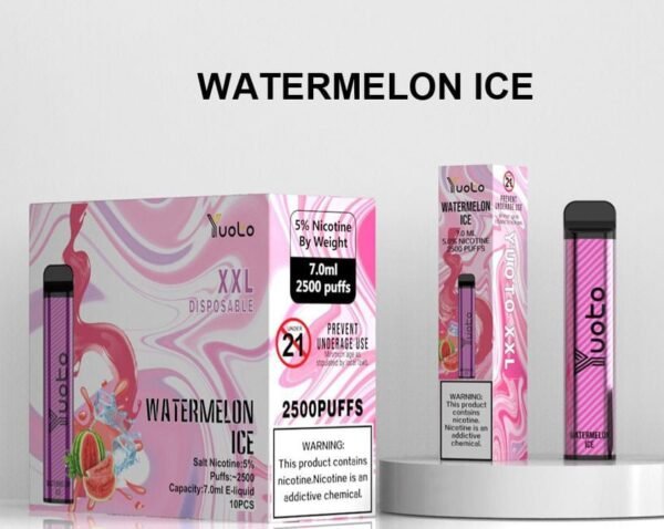 YOUTO XXL 2500 Puffs, 5%Nicotine, Disposable Vape.