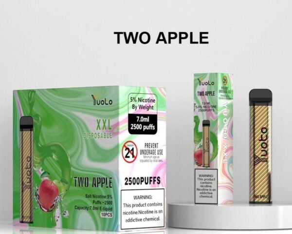 YOUTO XXL 2500 Puffs, 5%Nicotine, Disposable Vape.