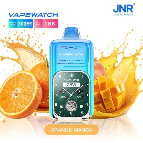 JNR VAPE WATCH 30K Puffs, 2%Nicotine, Disposable Vape.