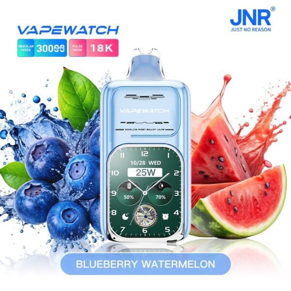 JNR VAPE WATCH 30K Puffs, 2%Nicotine, Disposable Vape.