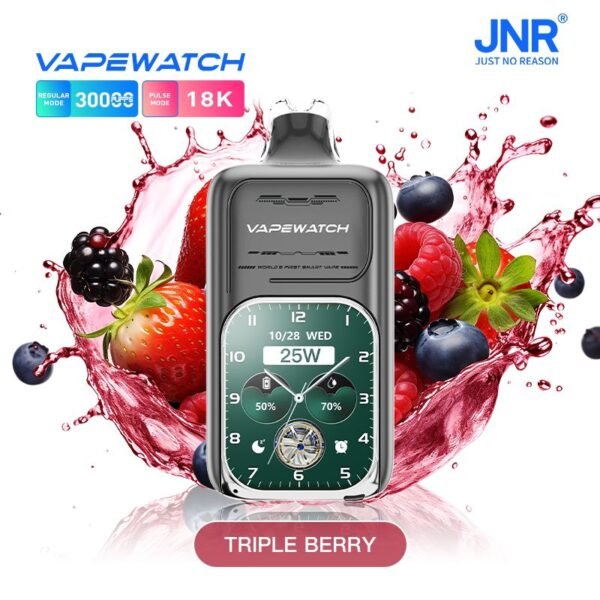 JNR VAPE WATCH 30K Puffs, 2%Nicotine, Disposable Vape.