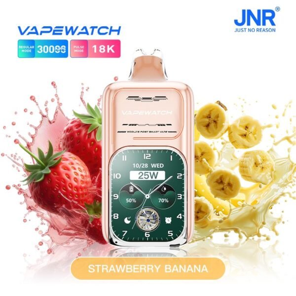 JNR VAPE WATCH 30K Puffs, 2%Nicotine, Disposable Vape.