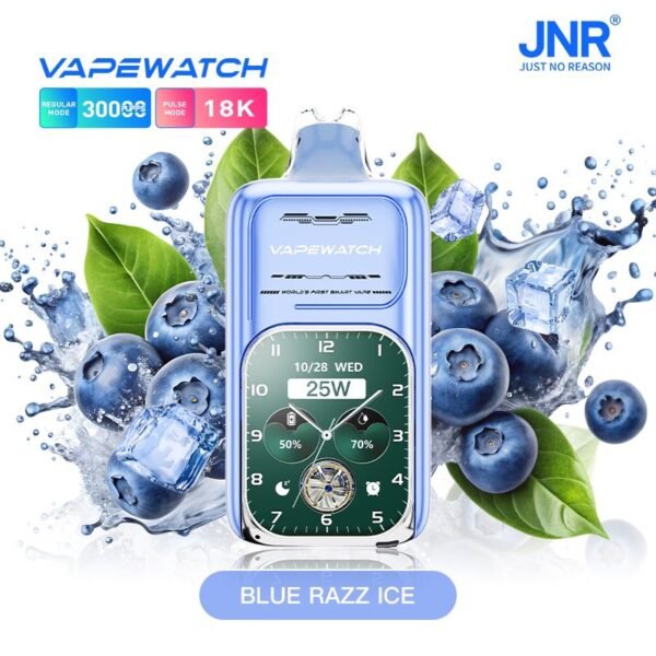 JNR VAPE WATCH 30K Puffs, 2%Nicotine, Disposable Vape.