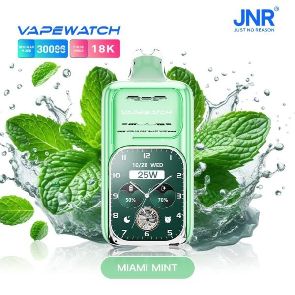 JNR VAPE WATCH 30K Puffs, 2%Nicotine, Disposable Vape.