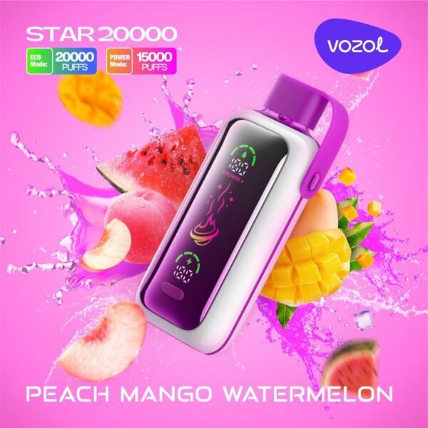VOZOL STAR 20K Puffs, 5%Nicotine, Disposable Vape.