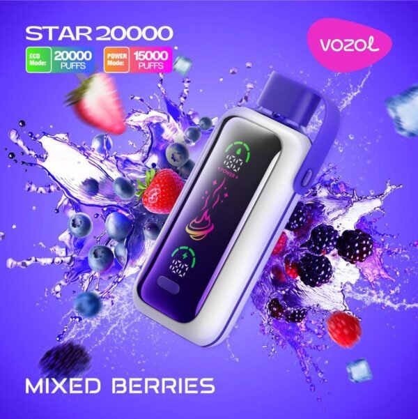 VOZOL STAR 20K Puffs, 5%Nicotine, Disposable Vape.