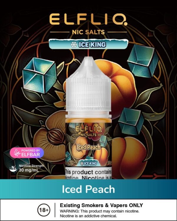 Elfbar (E-Liquid Juice) (ELFLIQ NIC SALTS) 30Mg 30ML Bottle Size.