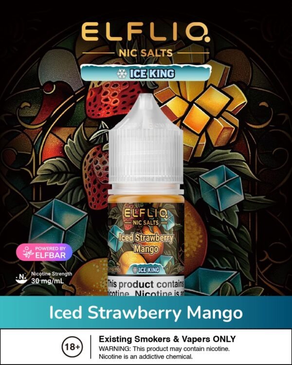 Elfbar (E-Liquid Juice) (ELFLIQ NIC SALTS) 30Mg 30ML Bottle Size.