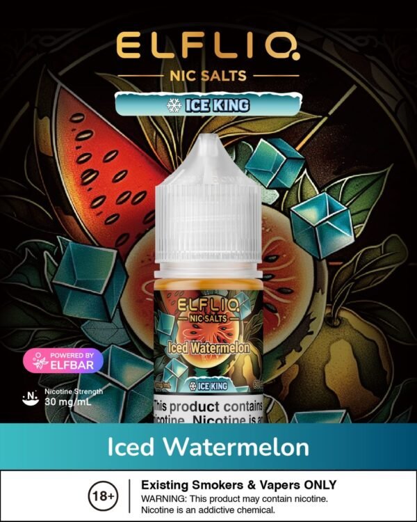 Elfbar (E-Liquid Juice) (ELFLIQ NIC SALTS) 30Mg 30ML Bottle Size.