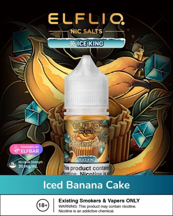 Elfbar (E-Liquid Juice) (ELFLIQ NIC SALTS) 30Mg 30ML Bottle Size.