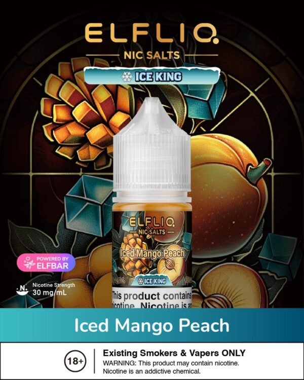 Elfbar (E-Liquid Juice) (ELFLIQ NIC SALTS) 30Mg 30ML Bottle Size.