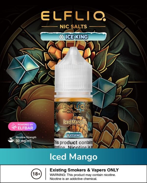 Elfbar (E-Liquid Juice) (ELFLIQ NIC SALTS) 30Mg 30ML Bottle Size.