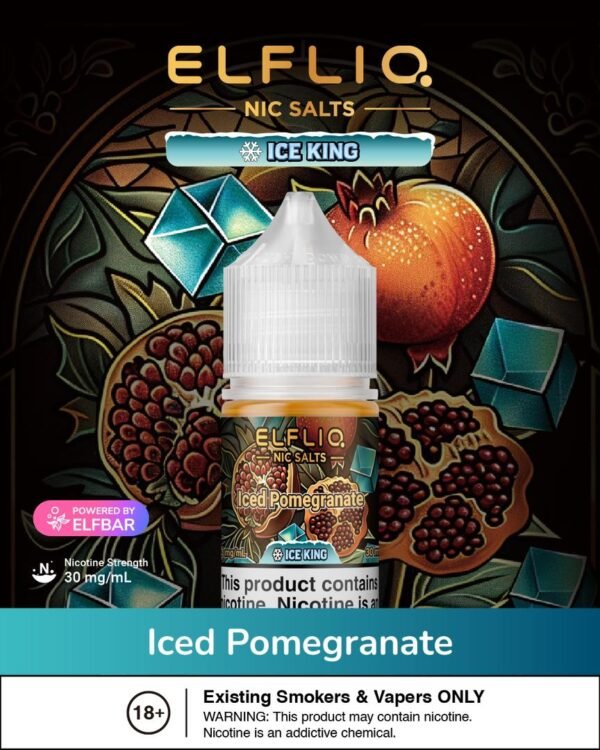 Elfbar (E-Liquid Juice) (ELFLIQ NIC SALTS) 30Mg 30ML Bottle Size.