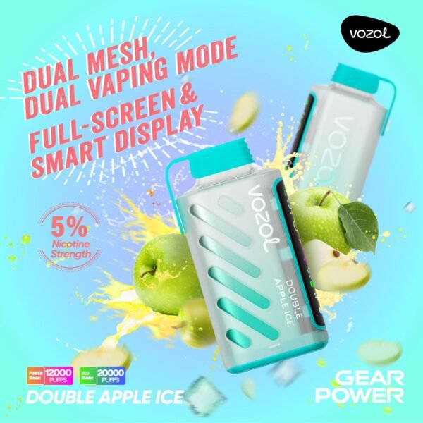 Vozol Gear Power 20K Puffs, 5%Nicotine, Disposable Vape.