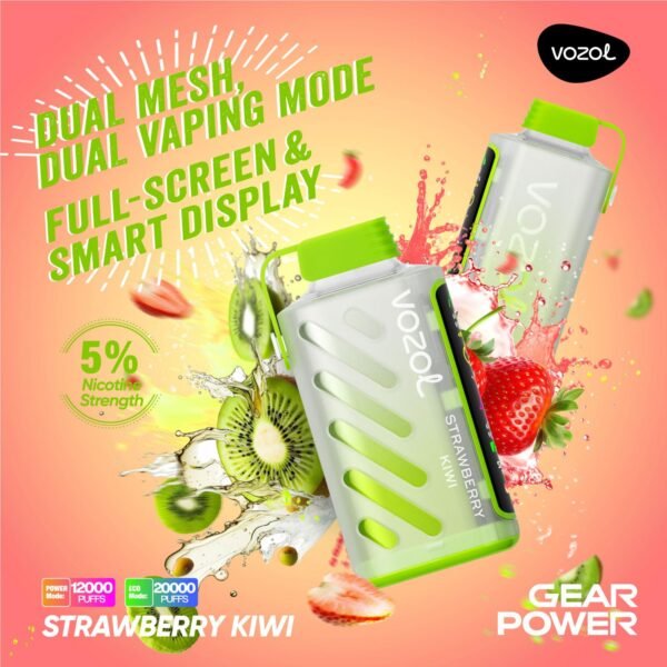 Vozol Gear Power 20K Puffs, 5%Nicotine, Disposable Vape.
