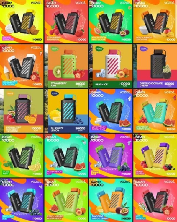 Vozol Gear 10K Puffs, 5%Nicotine, Disposable Vape.