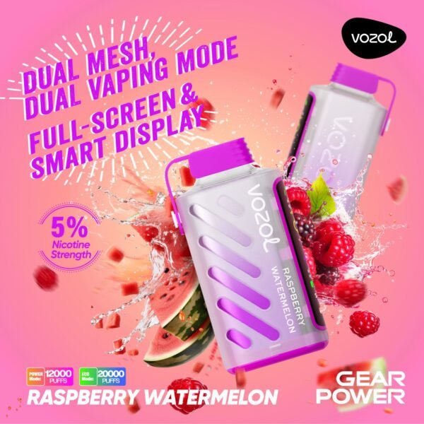 Vozol Gear Power 20K Puffs, 5%Nicotine, Disposable Vape.