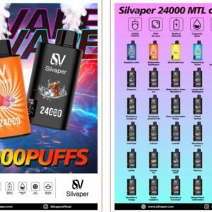 Silvaper 24K (MTL Special Edition) 5%Nicotine, Disposable Vape.