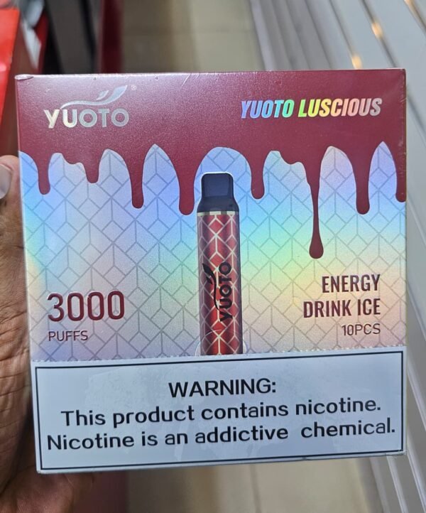 YOUTO Luscious 3000 Puffs, 5%Nicotine, Disposable Vape.