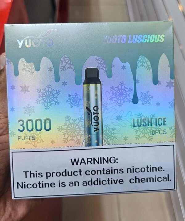 YOUTO Luscious 3000 Puffs, 5%Nicotine, Disposable Vape.