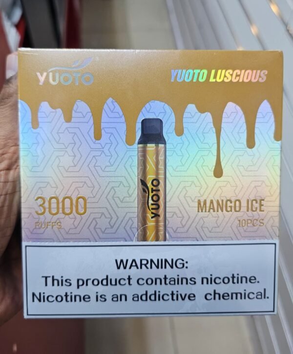 YOUTO Luscious 3000 Puffs, 5%Nicotine, Disposable Vape.