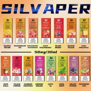 Silvaper E-Liquid Juice, 20Mg50Mg Nicotine, 30ML Bottle Size, Available Flavors.