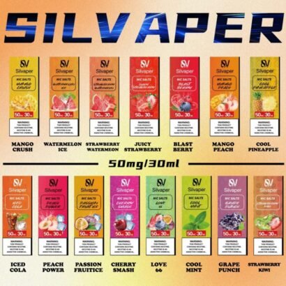 Silvaper E-Liquid Juice, 20Mg50Mg Nicotine, 30ML Bottle Size, Available Flavors.