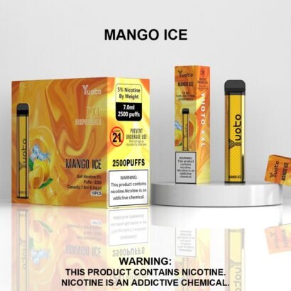 YOUTO XXL 2500 Puffs, 5%Nicotine, Disposable Vape.