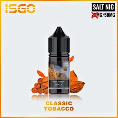 ISGO SALT NIC E-Liquid Juice, Available, (25Mg 50Mg Nicotine). 30ML Bottle Size.