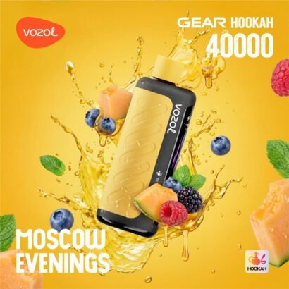 Vozol Gear Hookah 40K Puffs 5%Nicotine Disposable Vape. Adjustable Air Flow System.